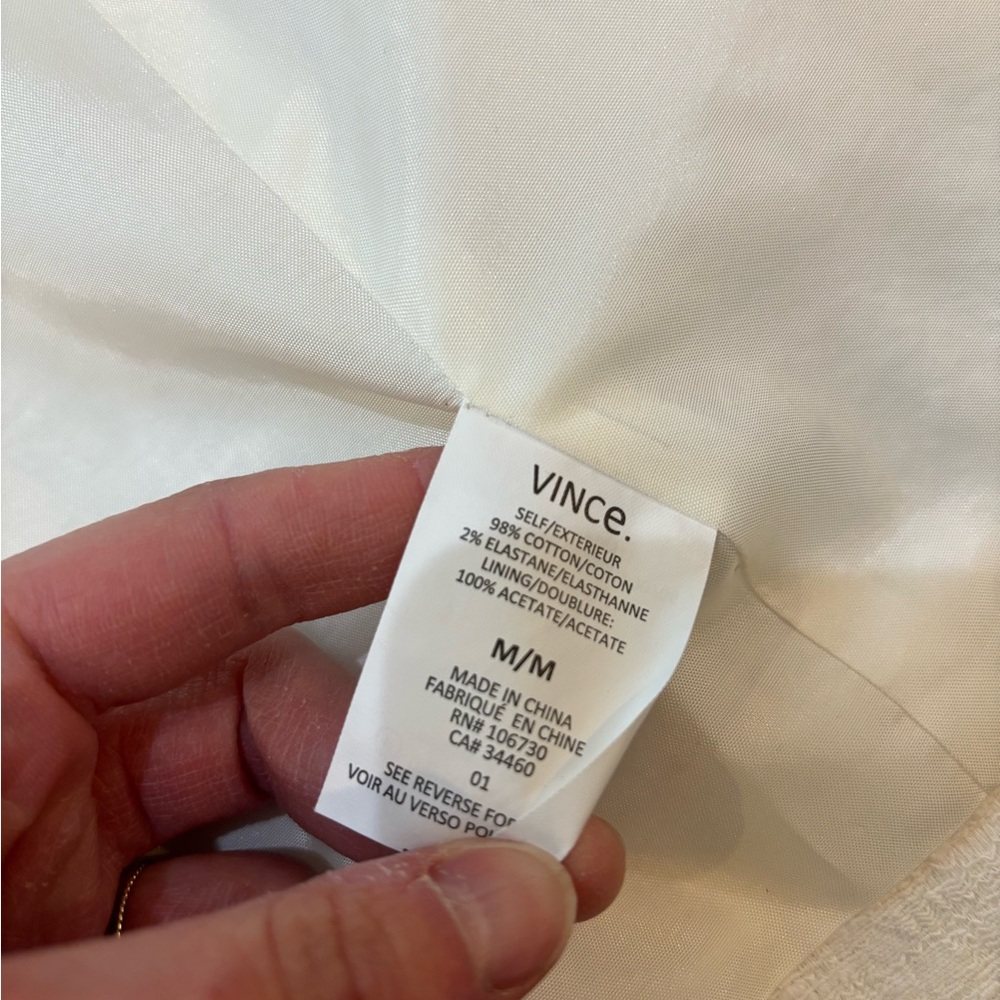 VINCE Frise Textured Asymmetric Zip Moto Biker Jacket - Picture 3 of 4